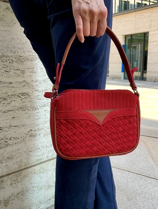 HEIDI SUEDE CHILI RED